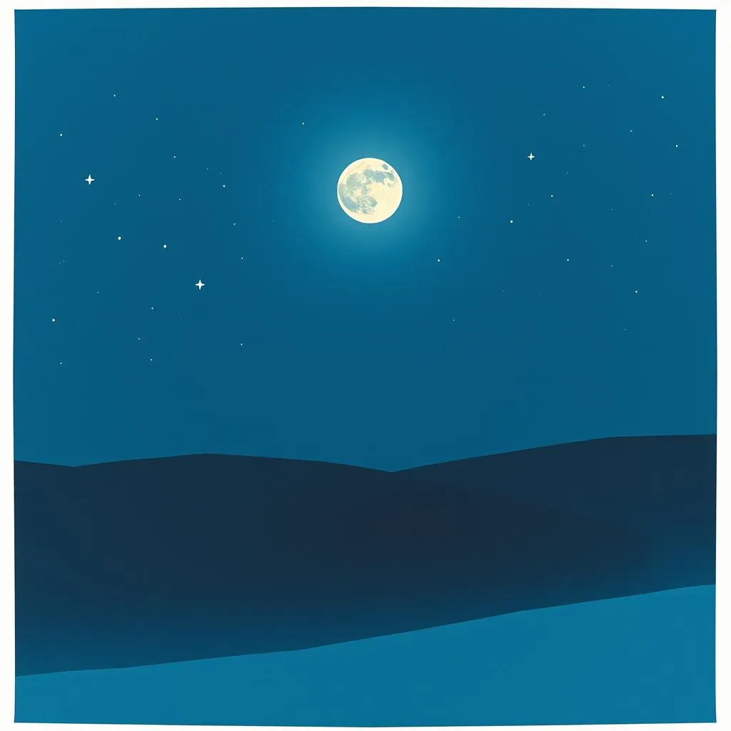 Stars and Moon