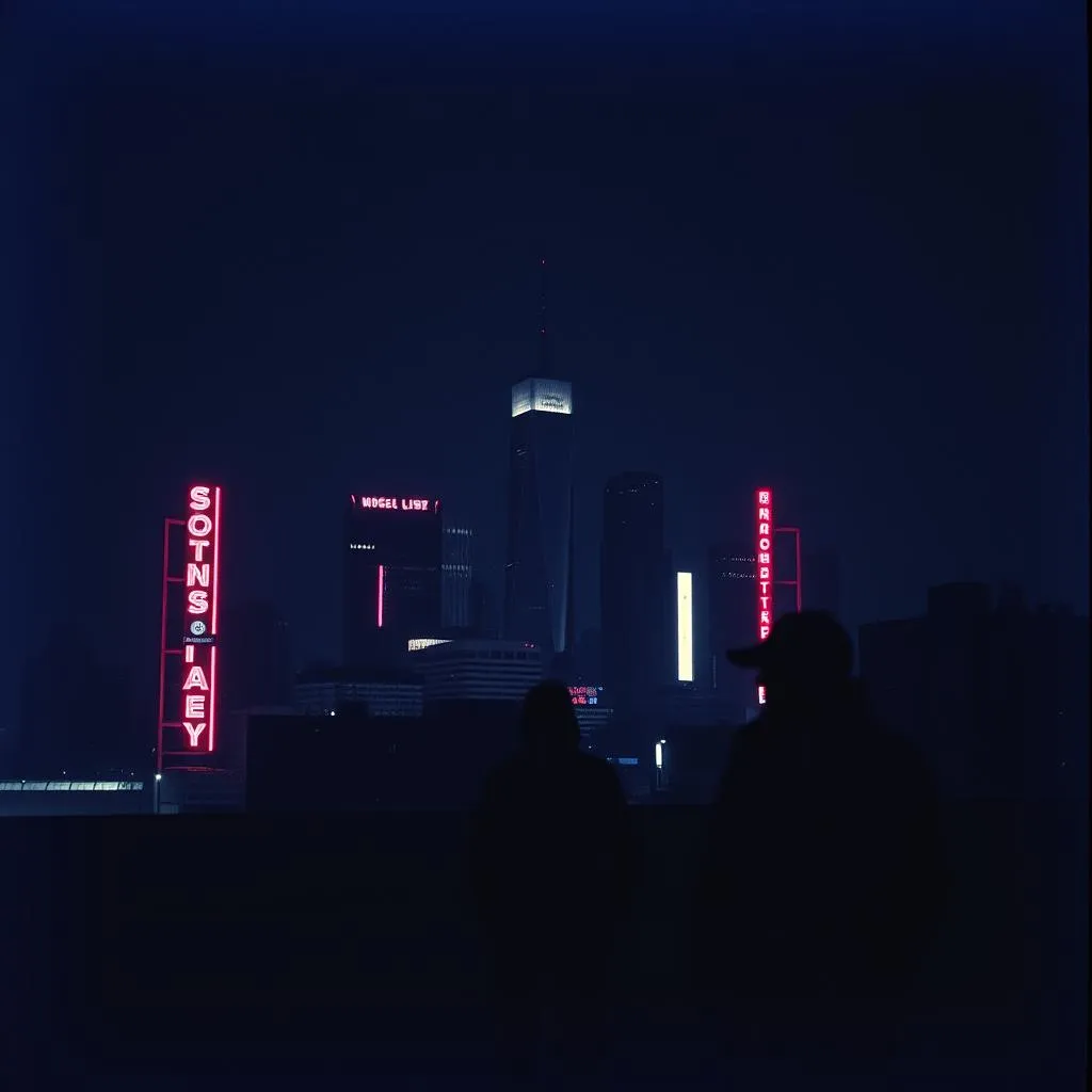 In the city