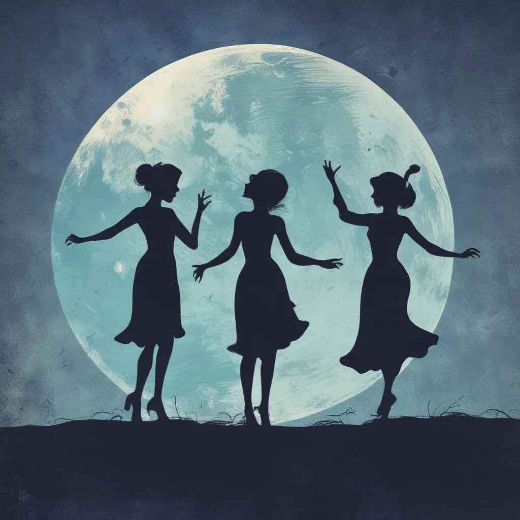 Moonlit Dance with Spirits