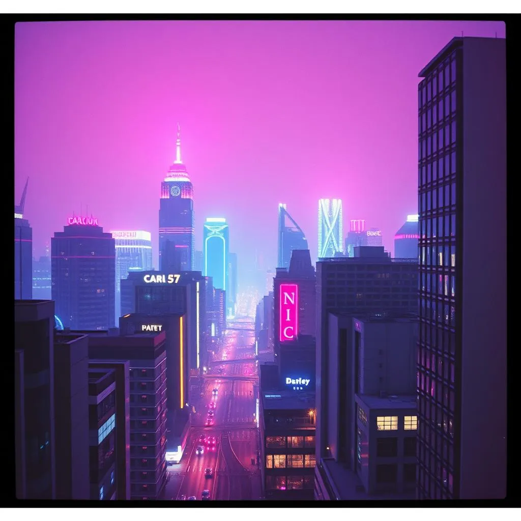 Neon Dreams in the City