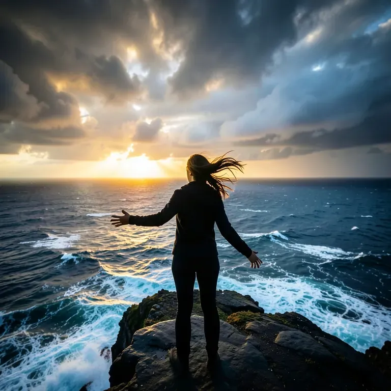 The girl who got up