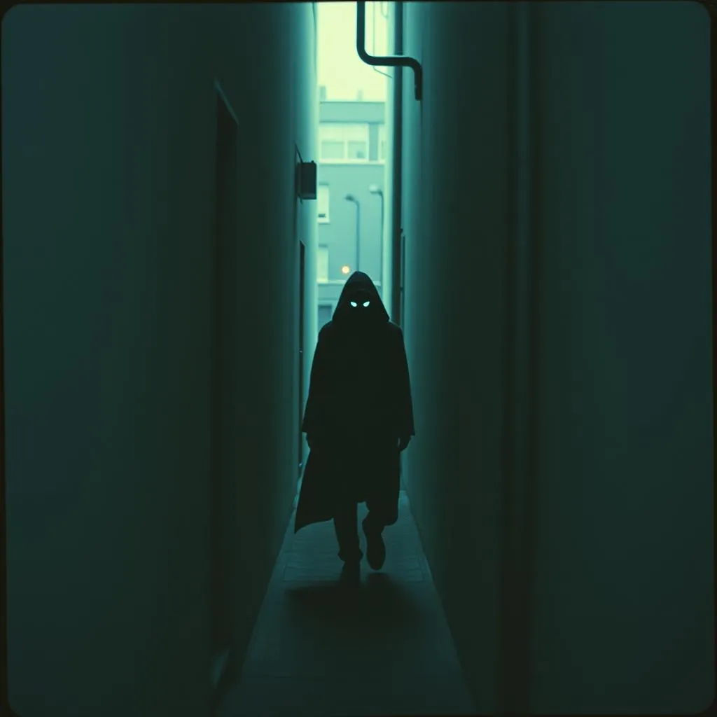 He moves in silence