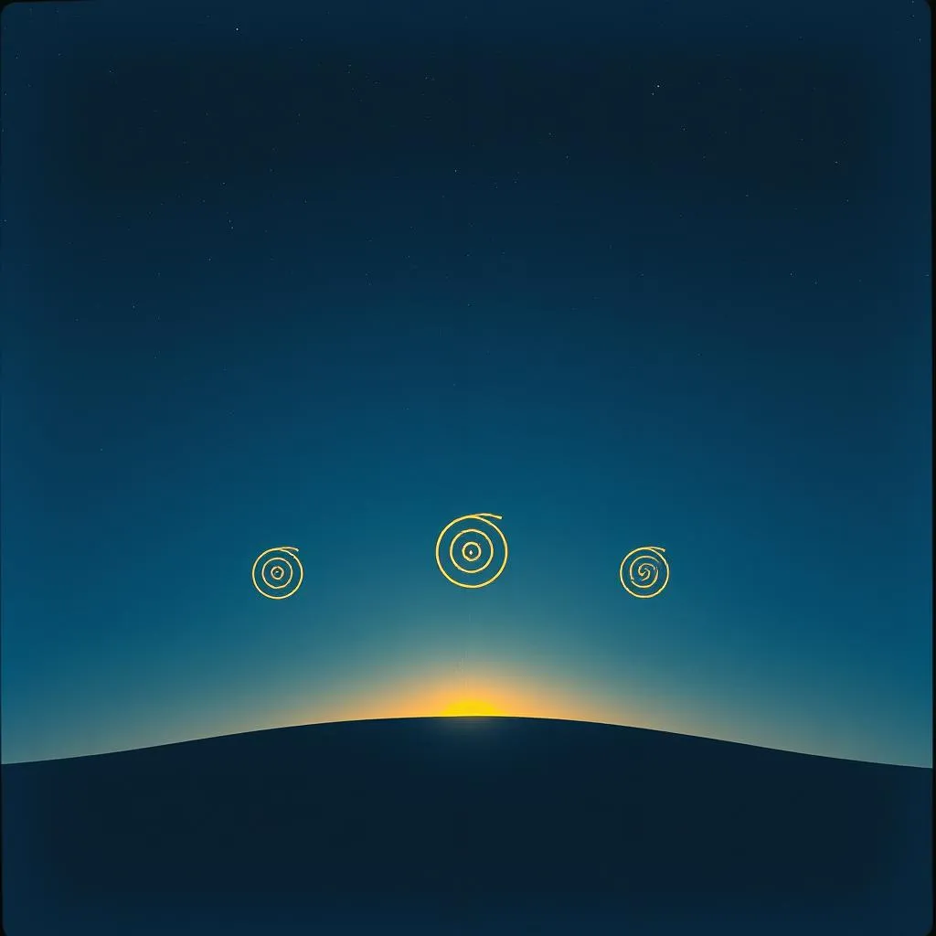 THE THREE SPIRALS