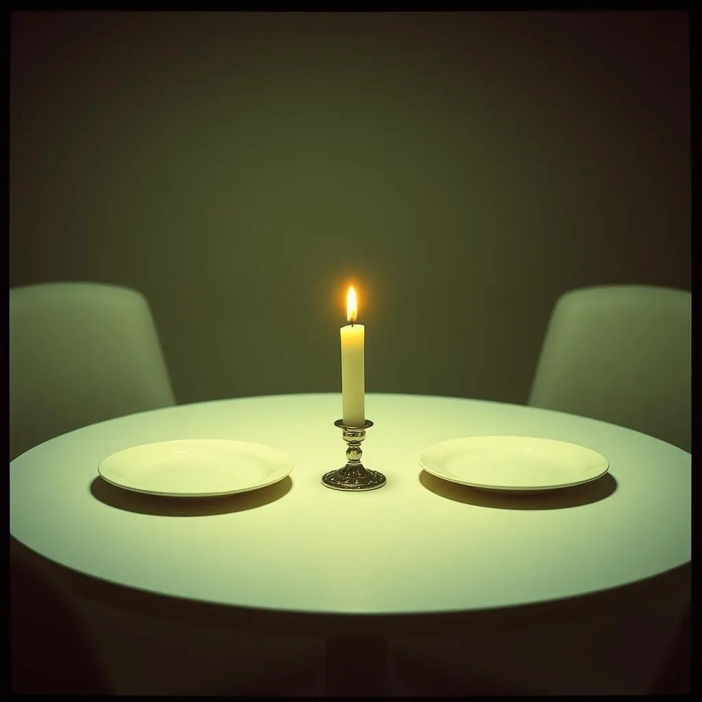 Dois  lugares na mesa