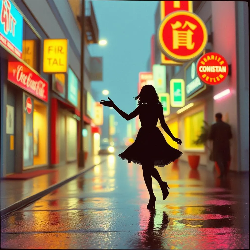 Na quela rua de chuva