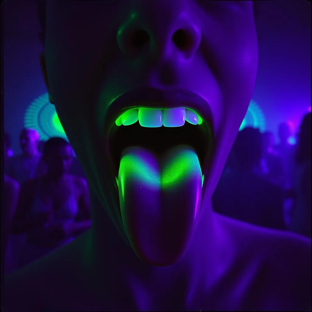 Green tongue