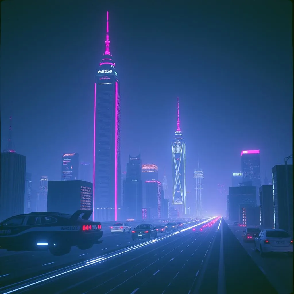 Neon skies
