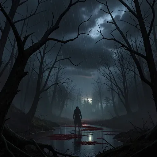 Red Rain On Chrome