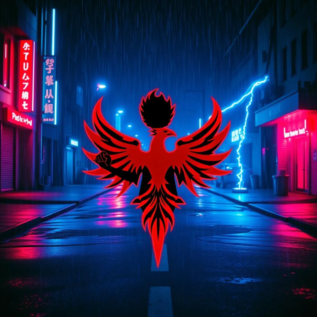 Blood Neon Blue