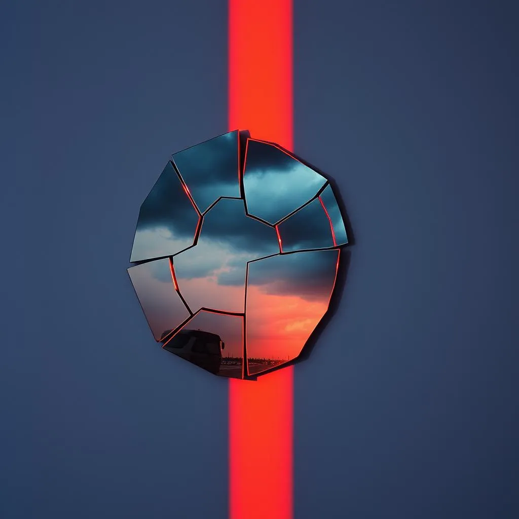 Caged mirror