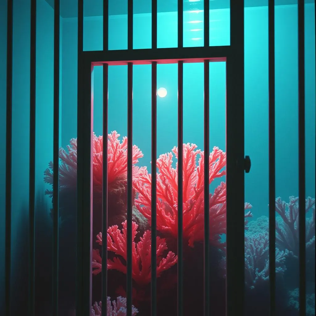 Cage and coral