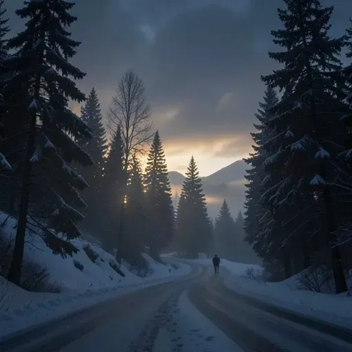 Snow on the Mountain Road