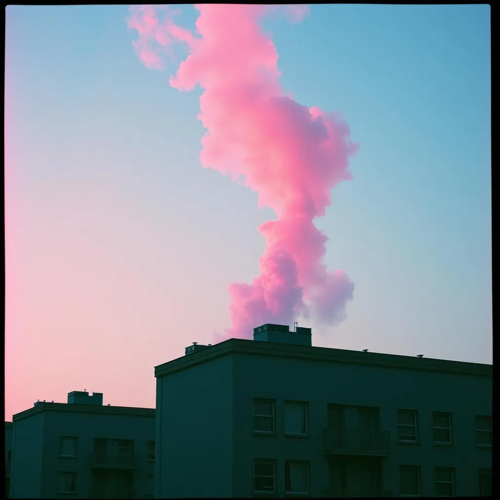 Wolken im Block