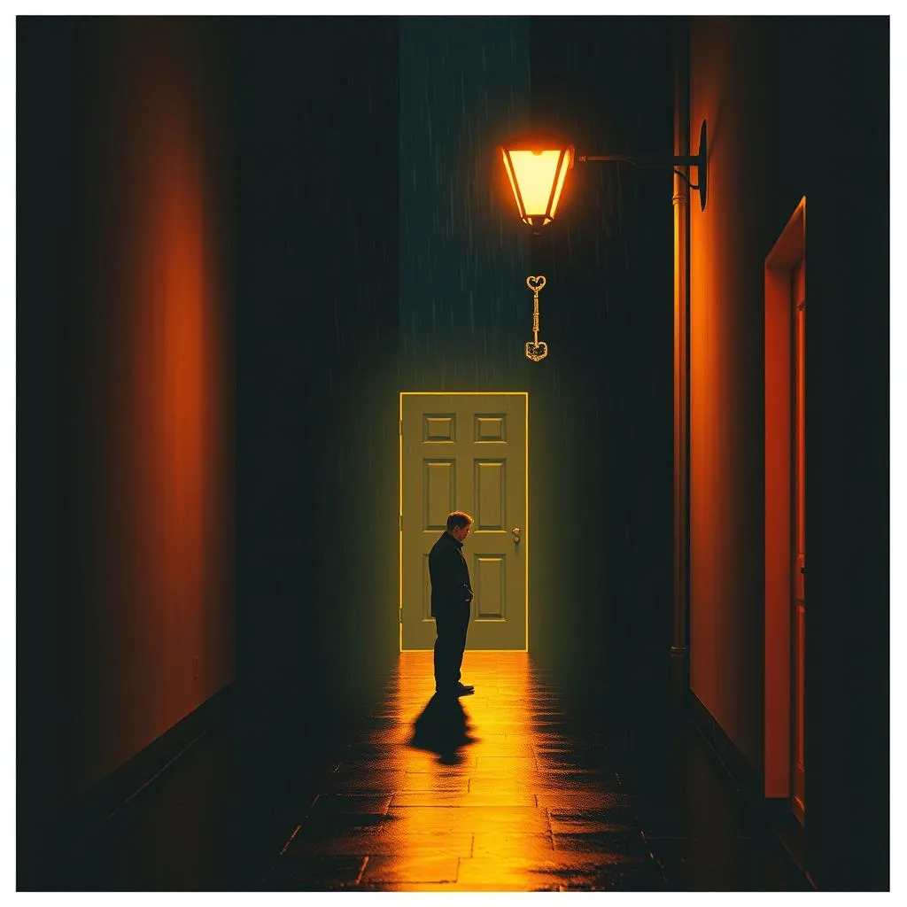 Behind that door