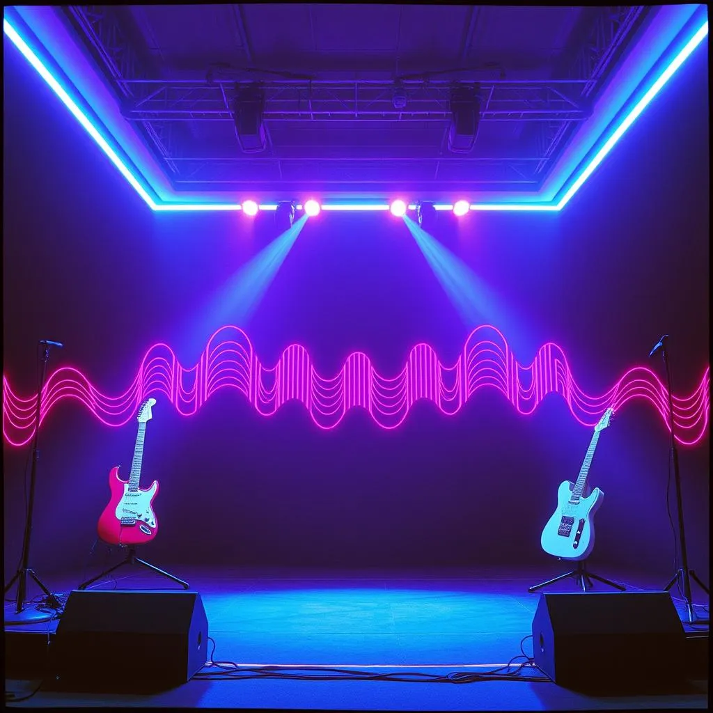 Neon lights and leather boots