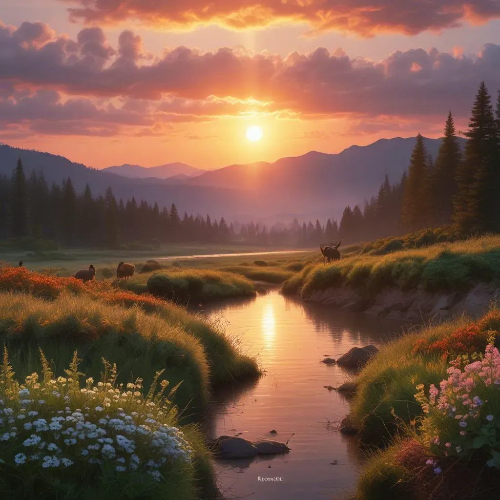 Mornings dawn. 