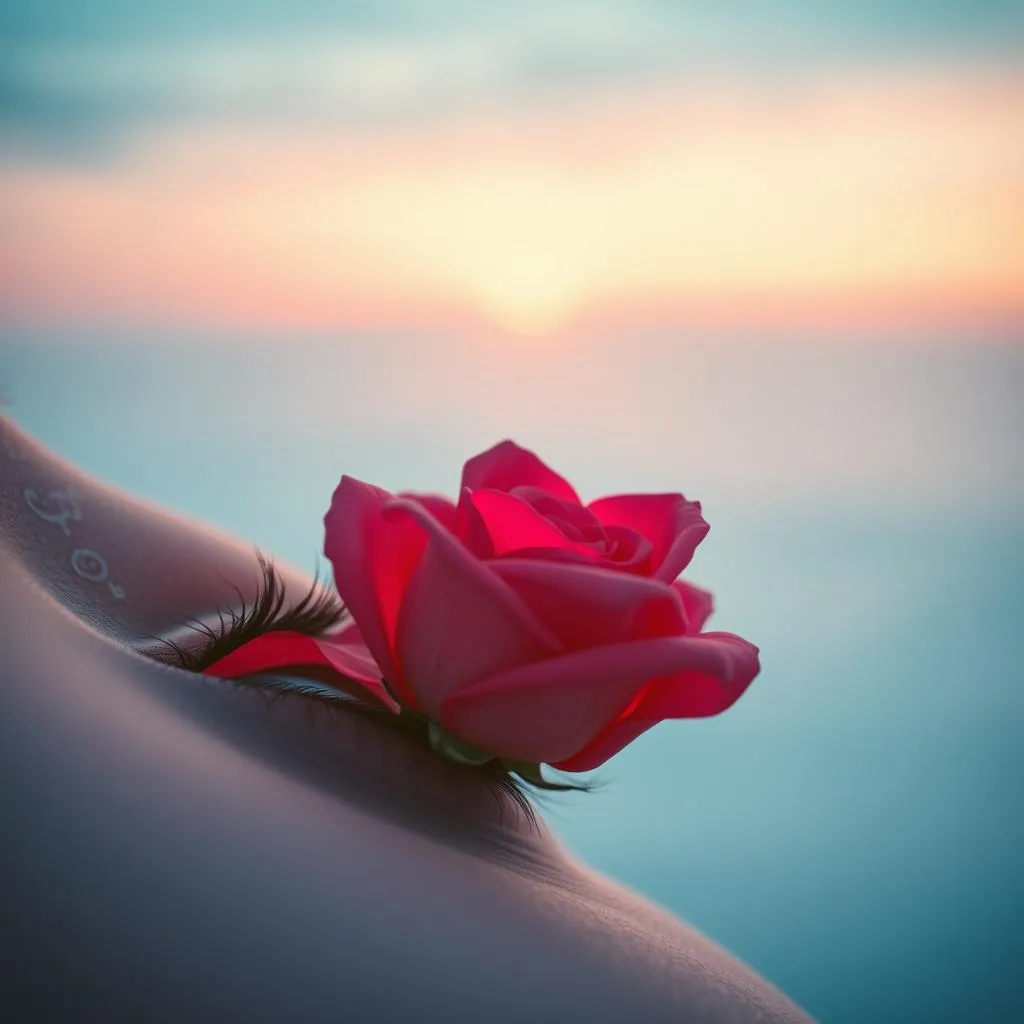 rose over my eye