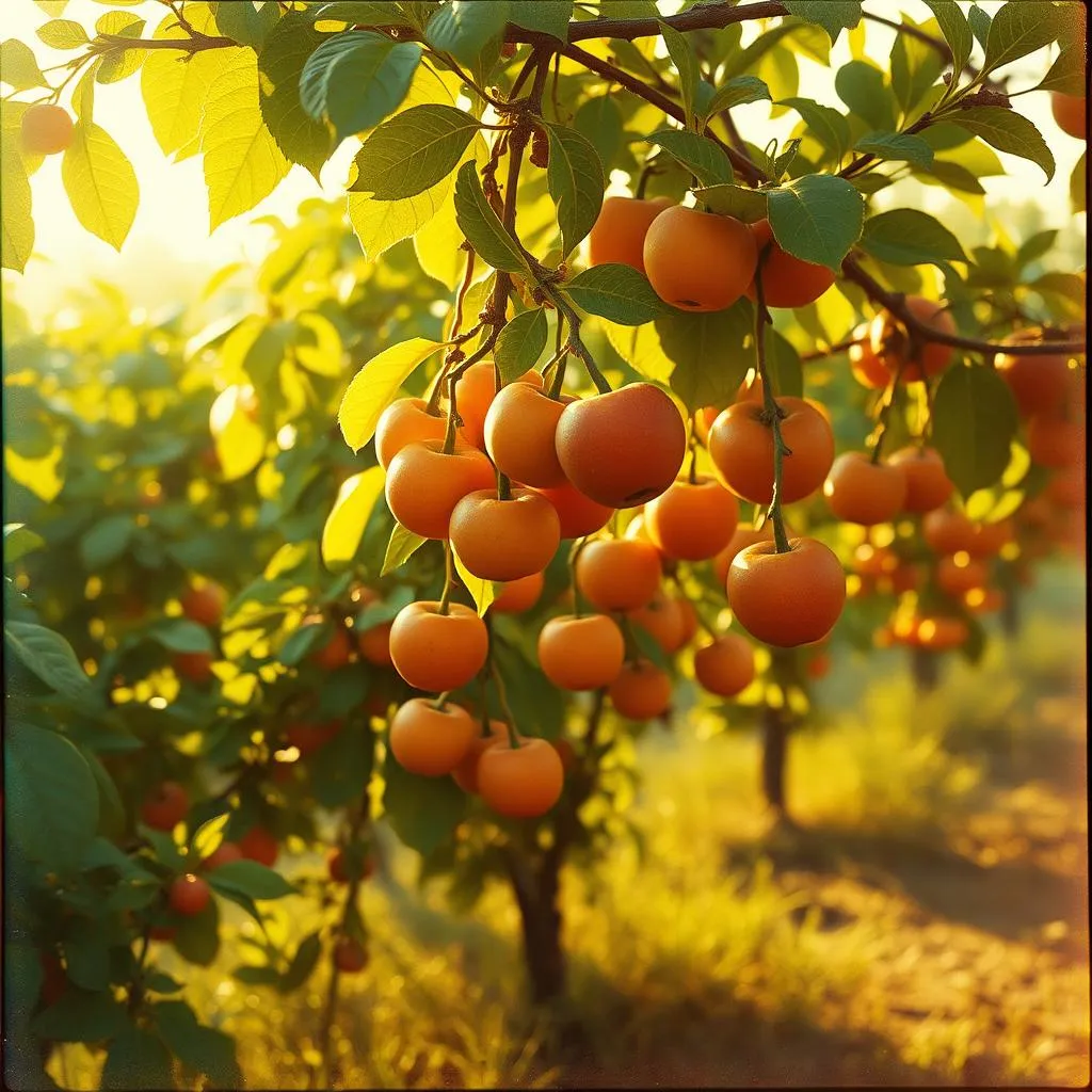 Fruit stands tall
