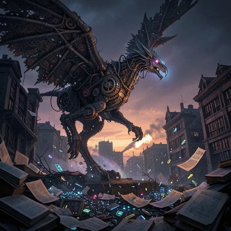 "The Griffin Who Taught the Machine to Write"
