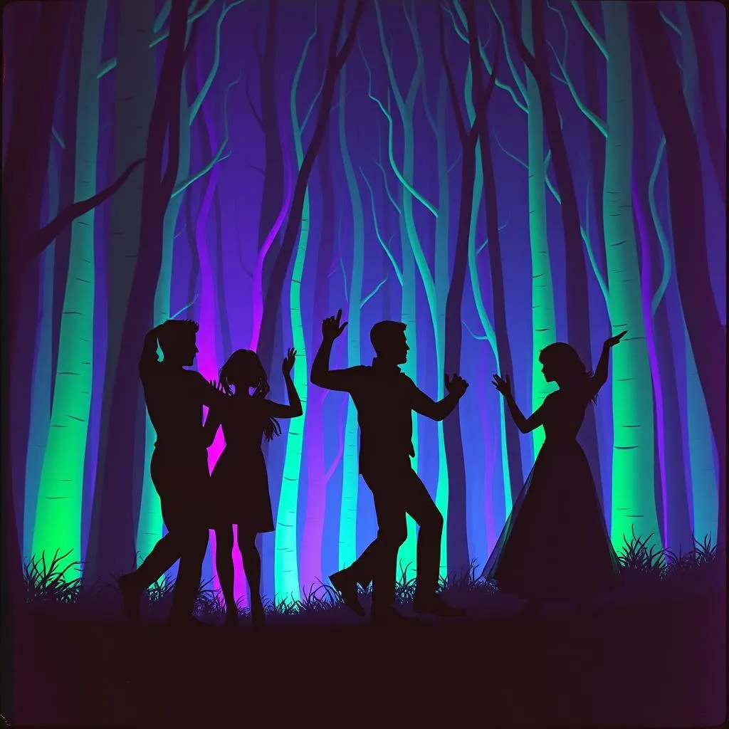 Dancing and stomping