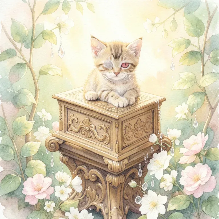 Le petit chaton malade