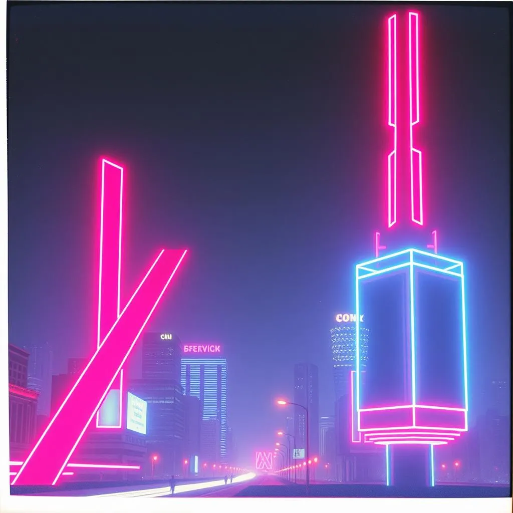 Neon skies