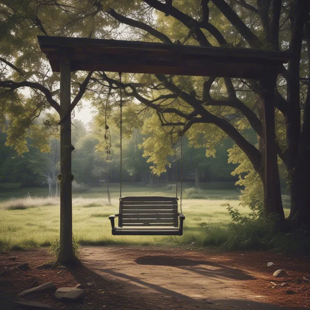 Empty Porch Swing