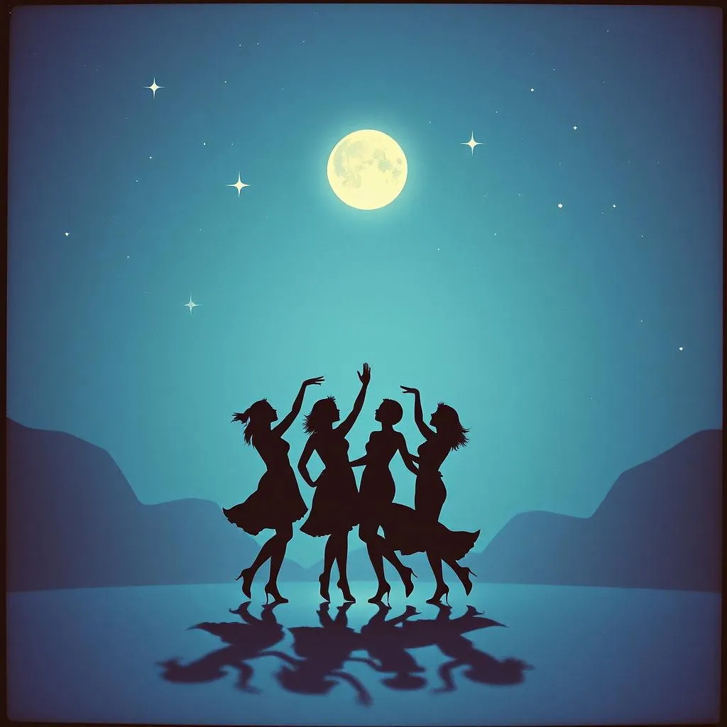 Bailando bajo la luna..
