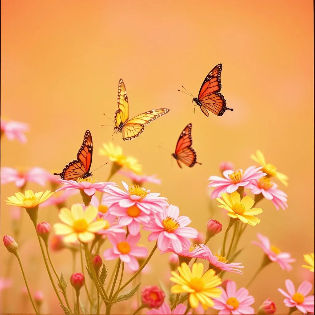 Butterfly Kisses in the Garden