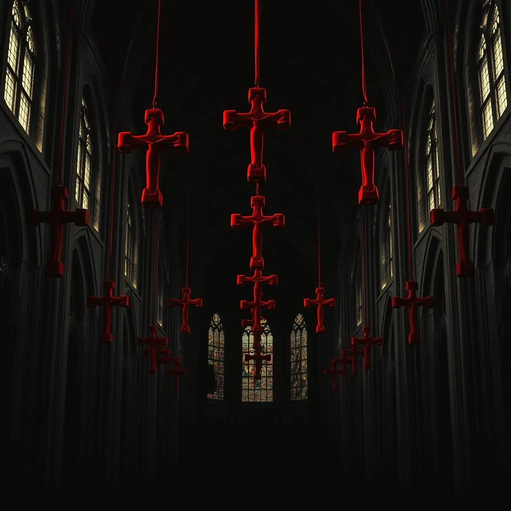 Velvet crosses