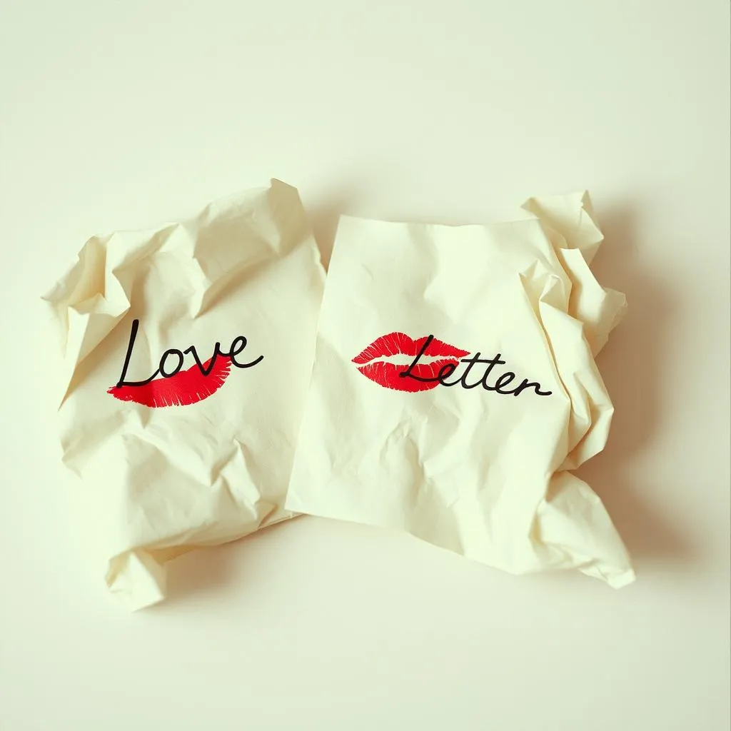 Sad love song (lipstick stains)
