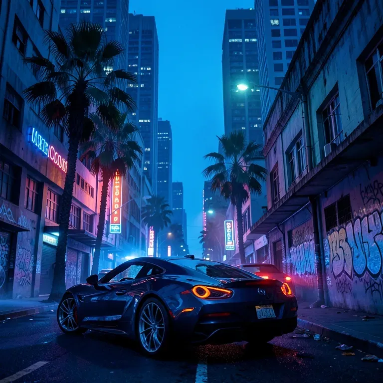Neon Wanted Stars