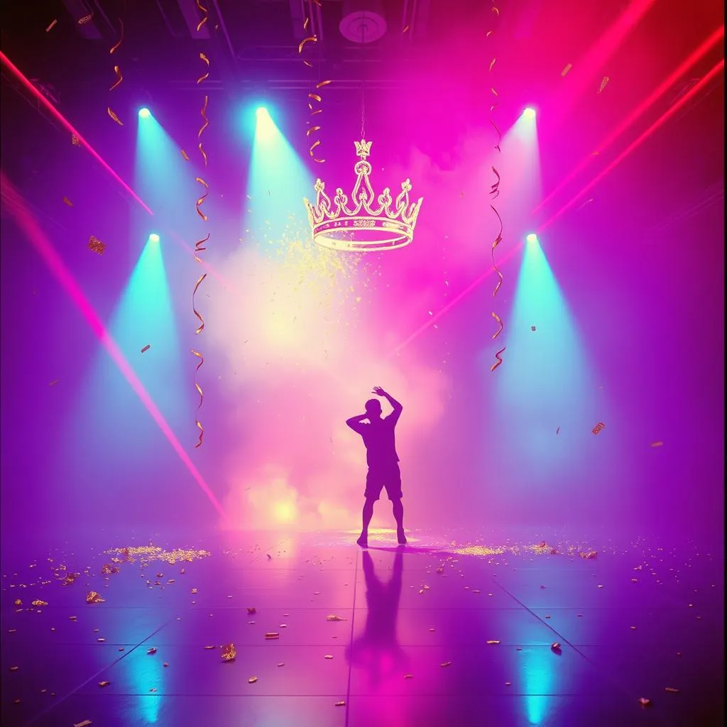 Crown on fire