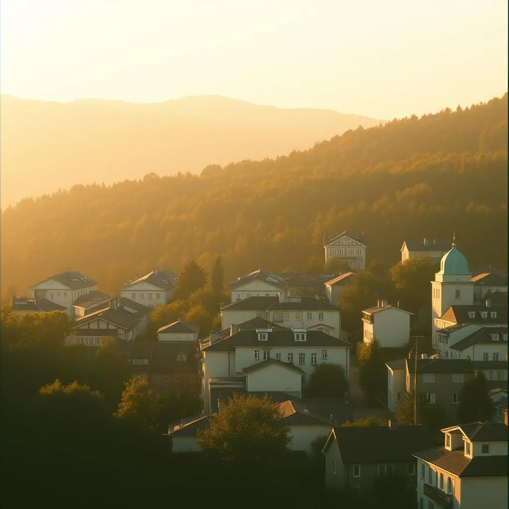 Město v lesích