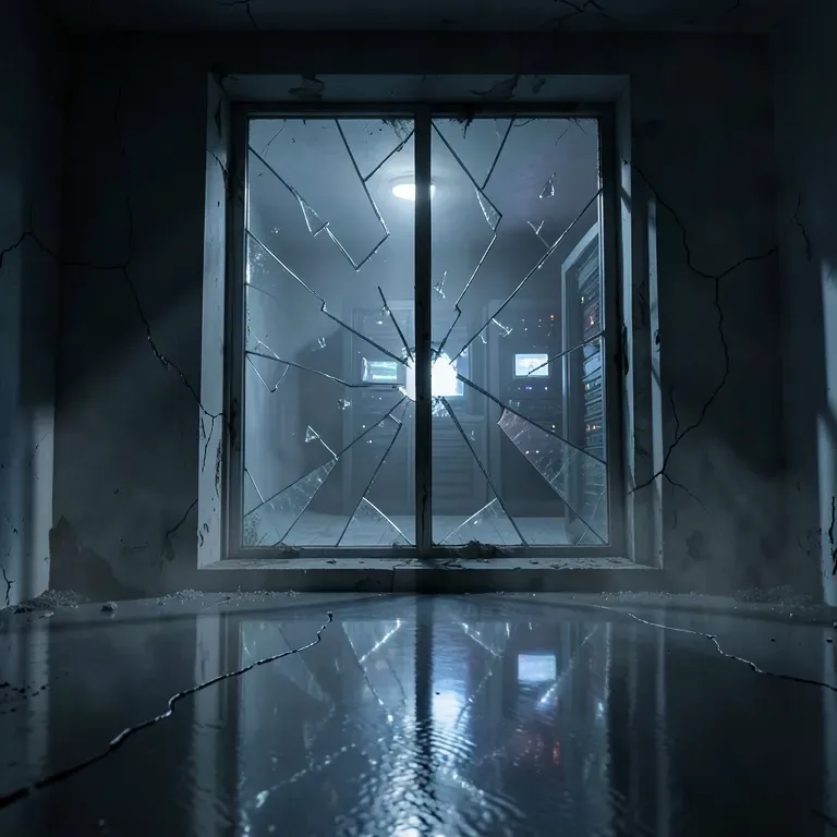 Is there a ghost behind the glass