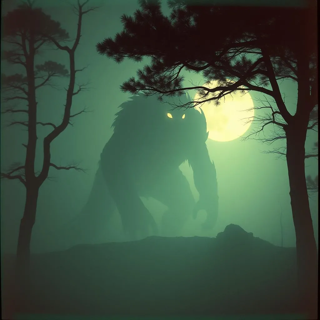 In the shadows