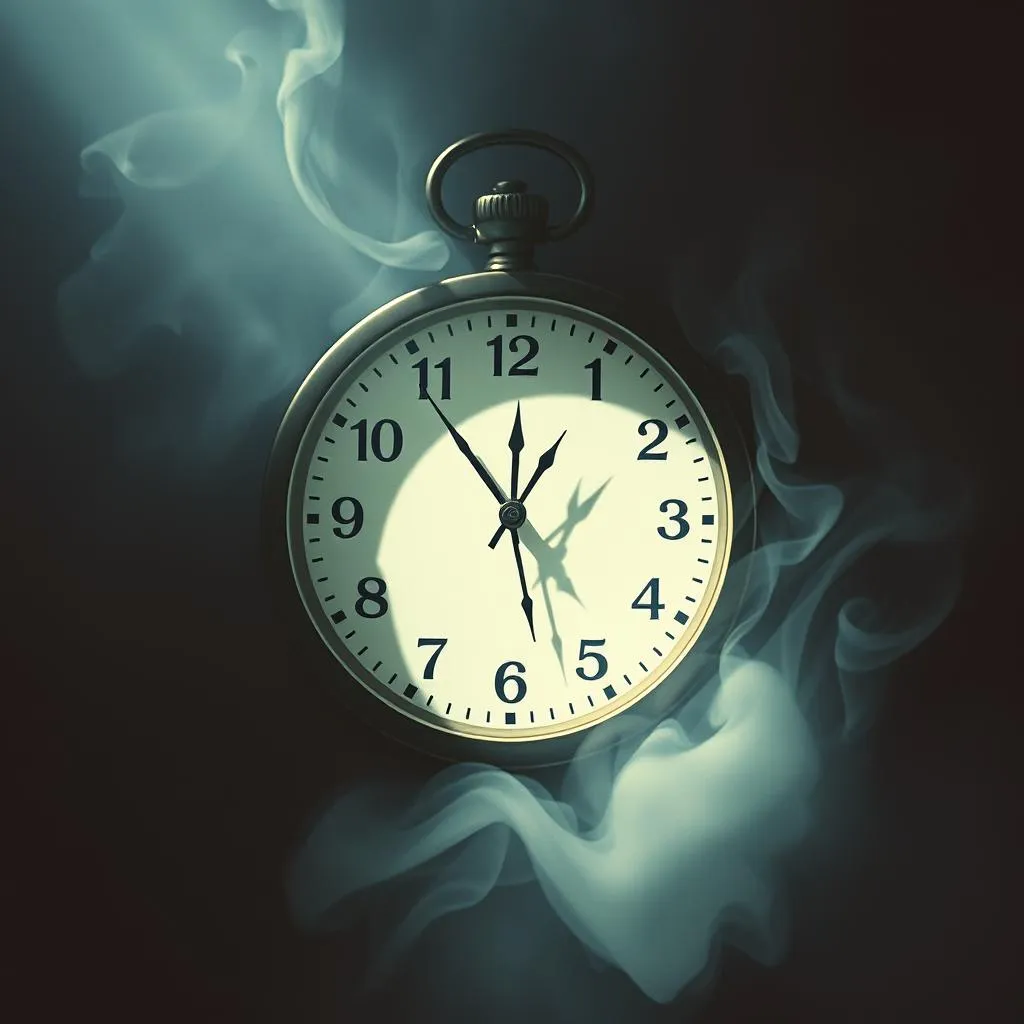 Clock Where the Shadows Linger