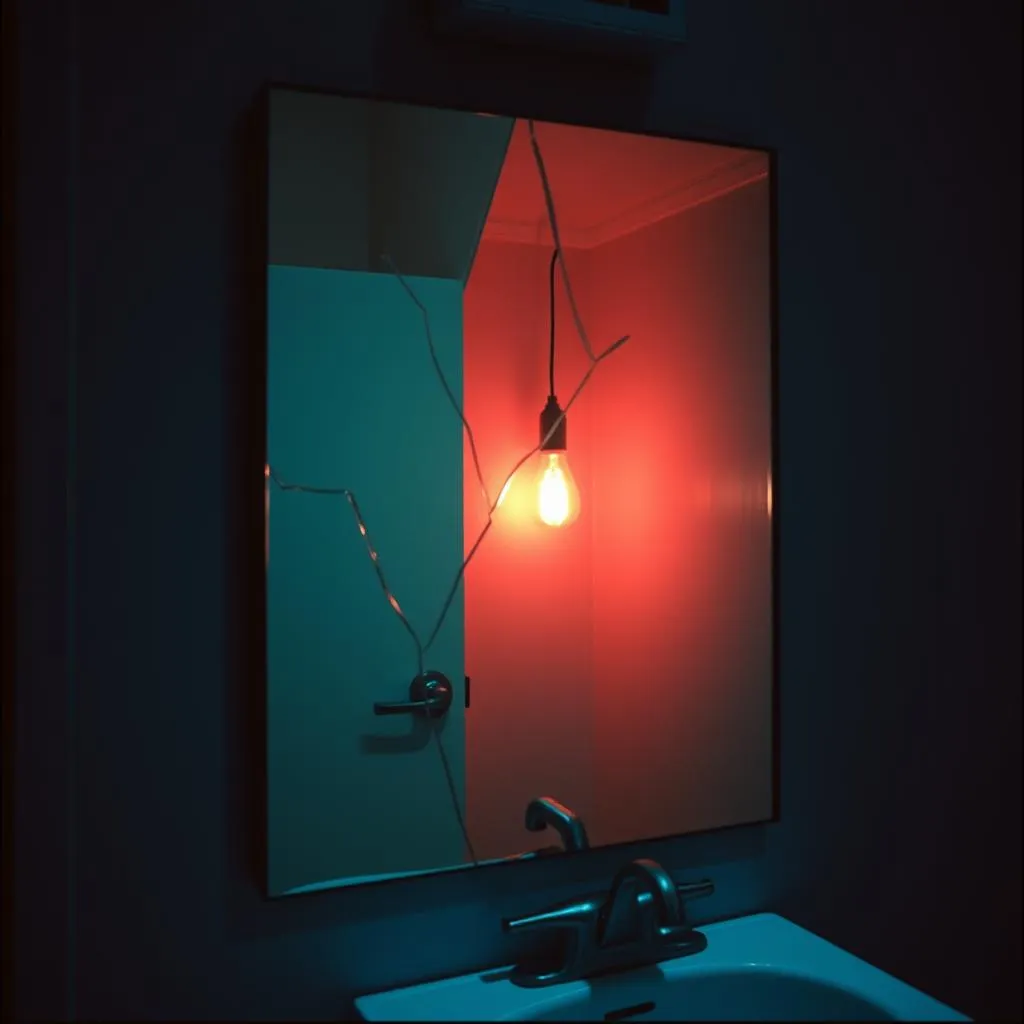 Glass in the Bathroom Light