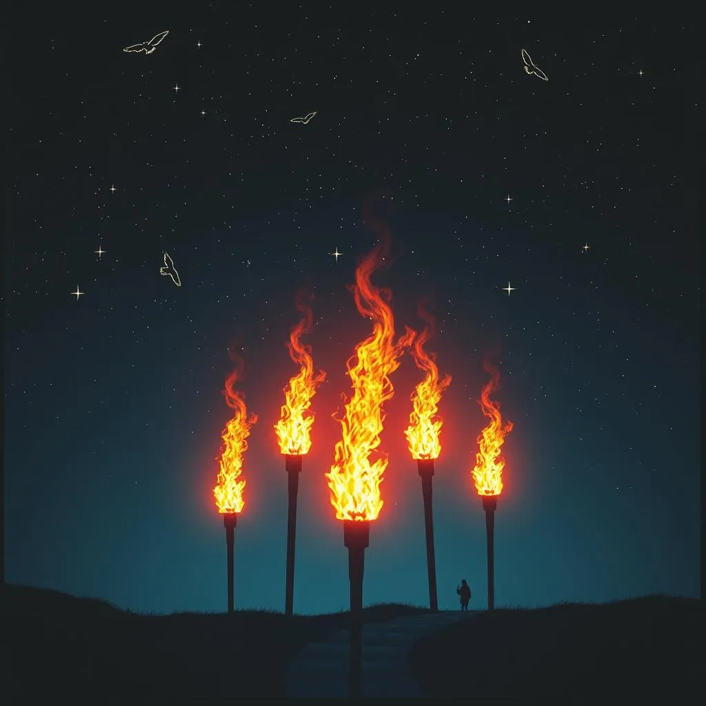 Torches on Fire