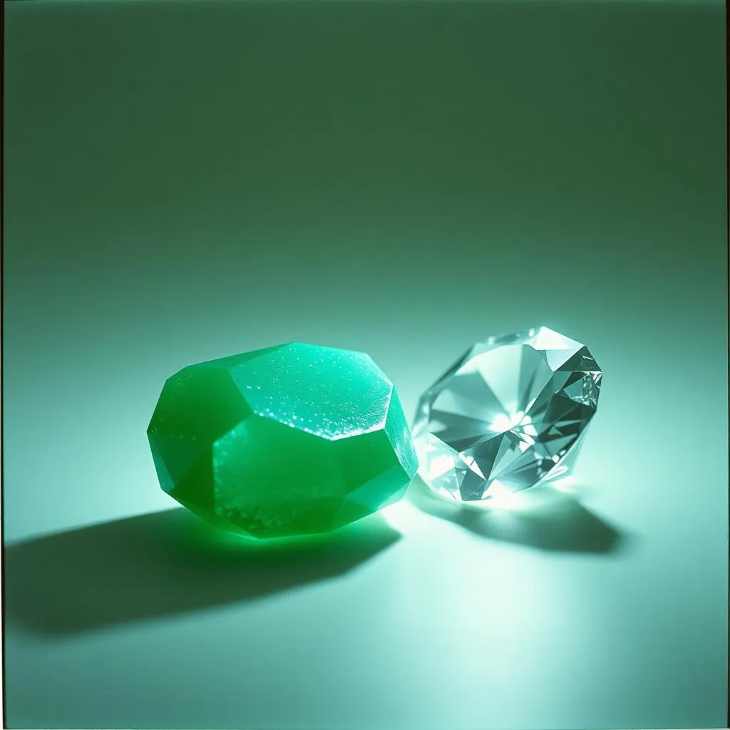 玉造帝王，钻石养红颜  (Jade Makes Emperors, Diamonds Keep Women)