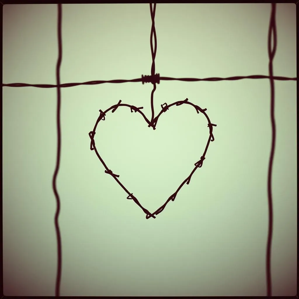 Barbed wired hands