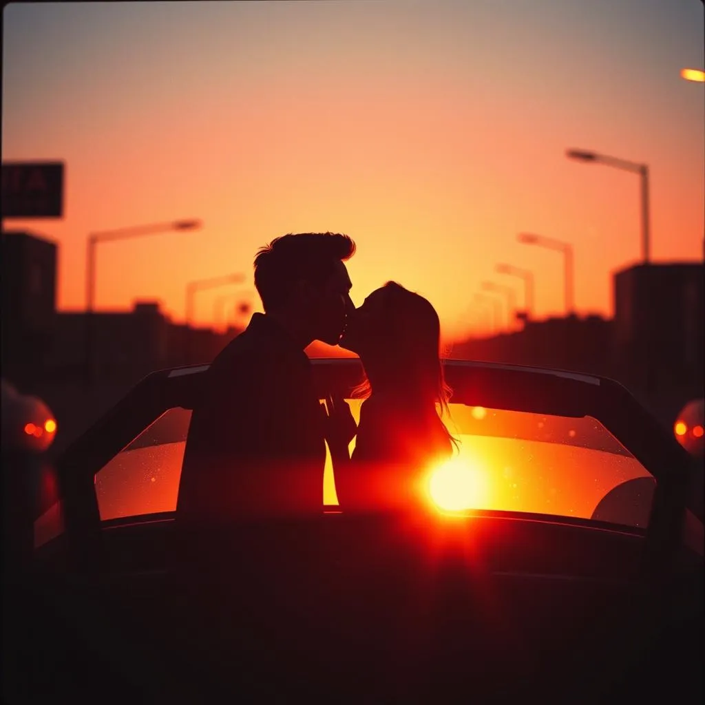 Sunset on the horizon