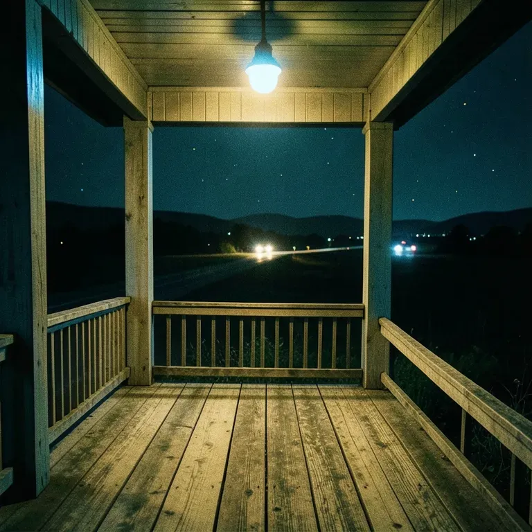 Blue Porch Light