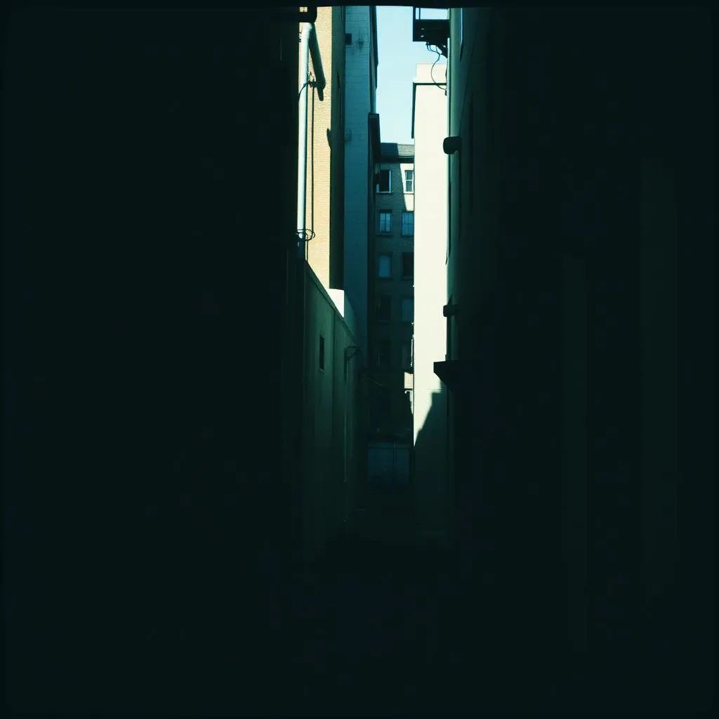 In the shadows