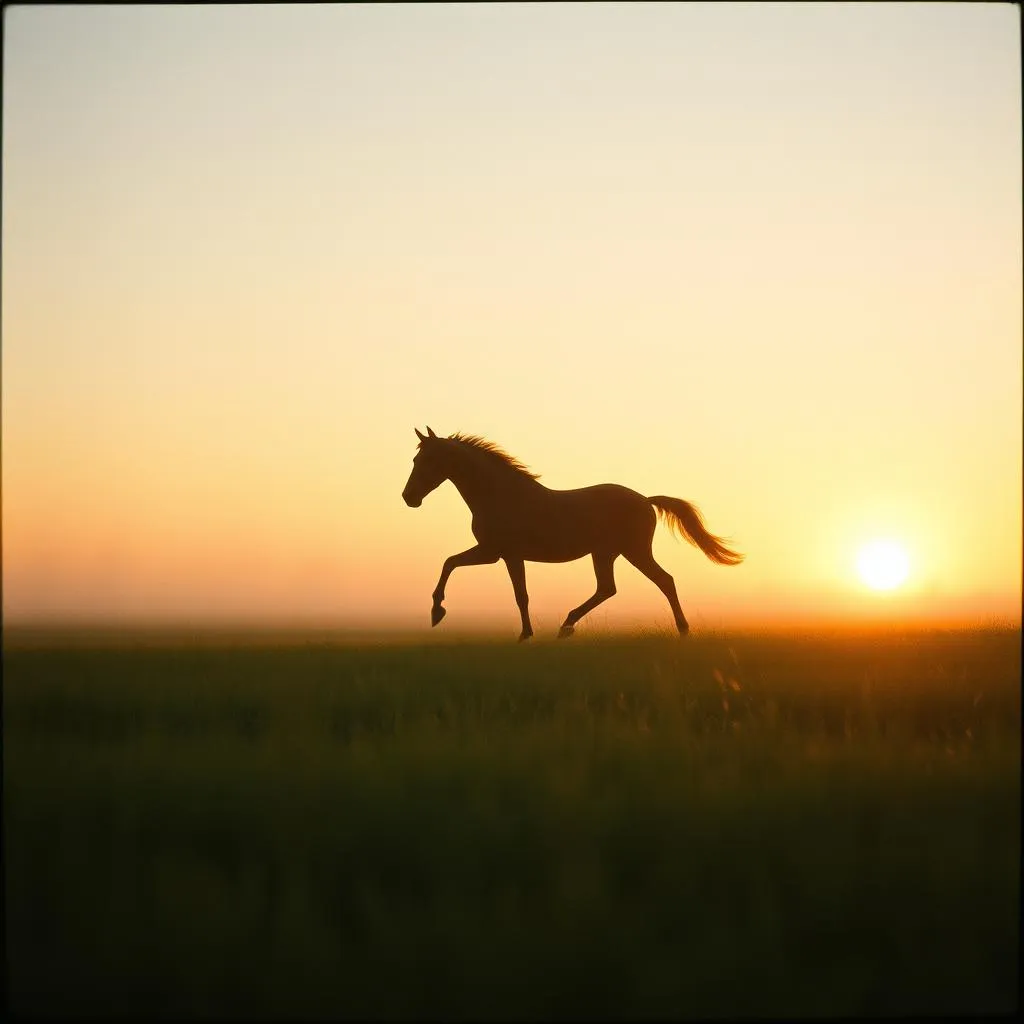 Ride with the horse