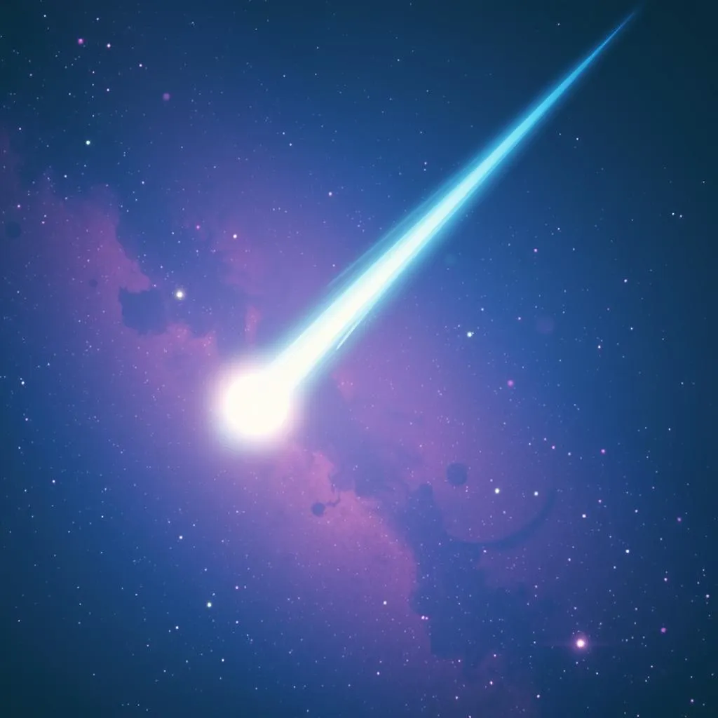Tail of the comet