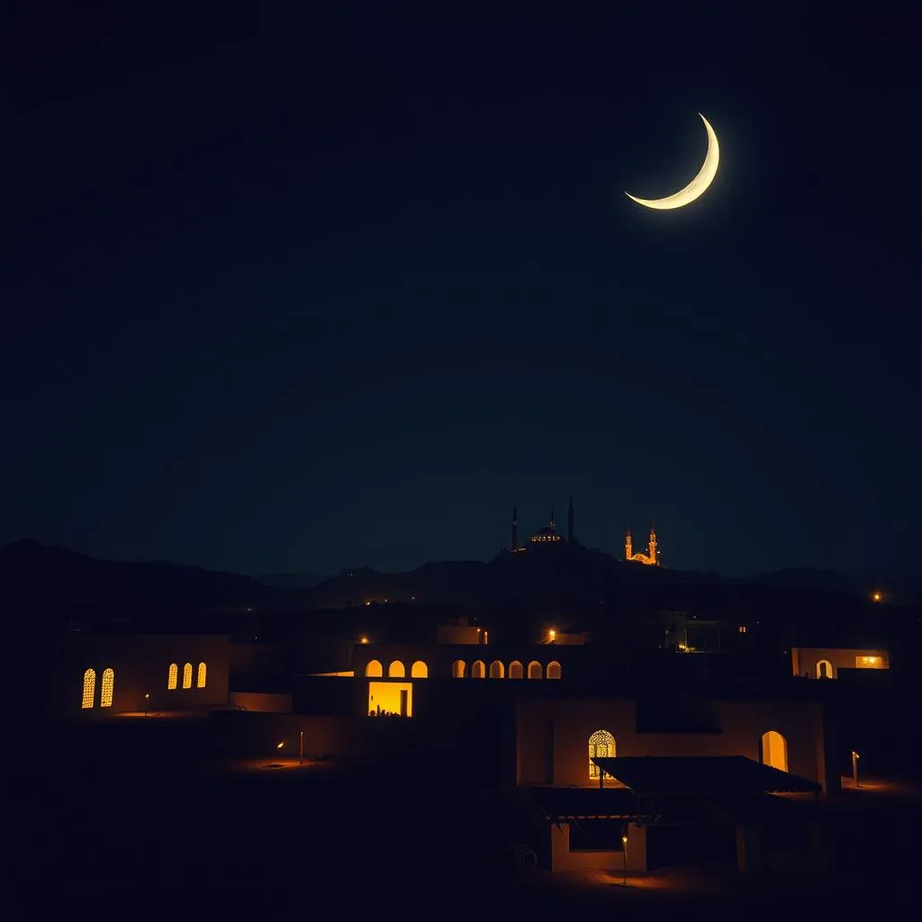 Bright crescent