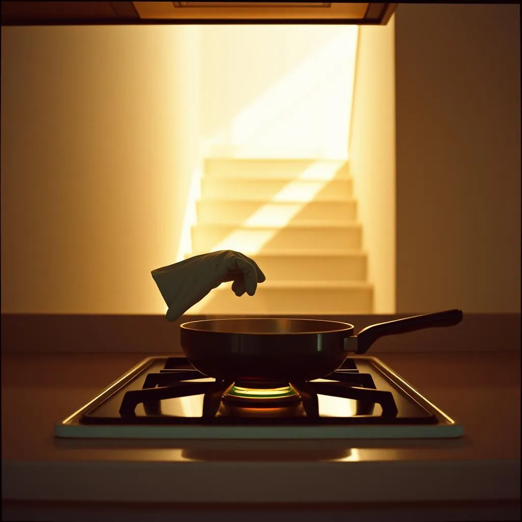 Steps in the kitchen