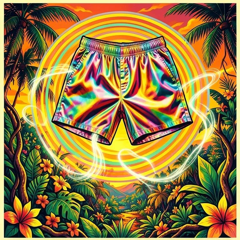 Thumbs up on the satin shorts