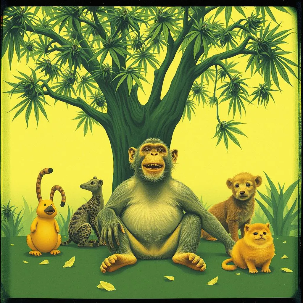 Monkey in the Garden